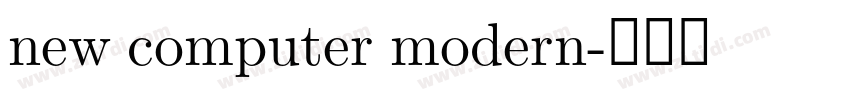 new computer modern字体转换 new computer modern字体转换